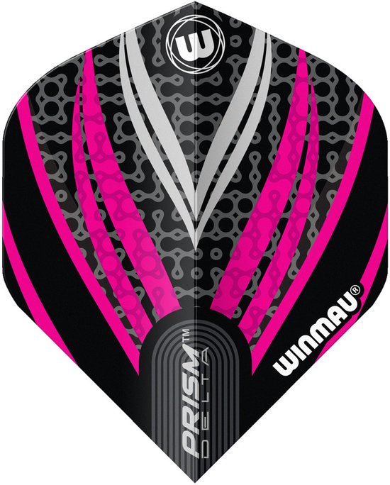 Winmau Prism Delta Black White Pink - Dart Flights van Winmau — afbeelding 3