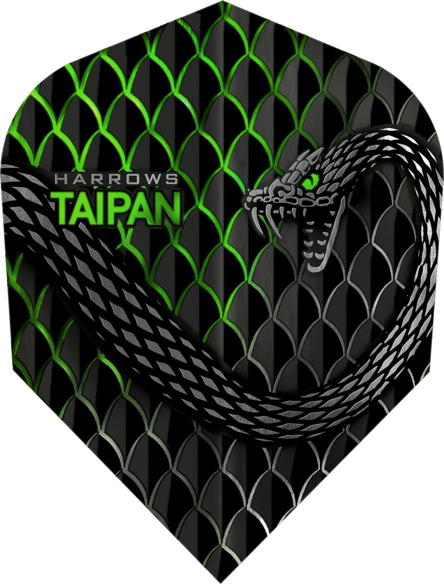 Harrows Taipan Green - Dart Flights