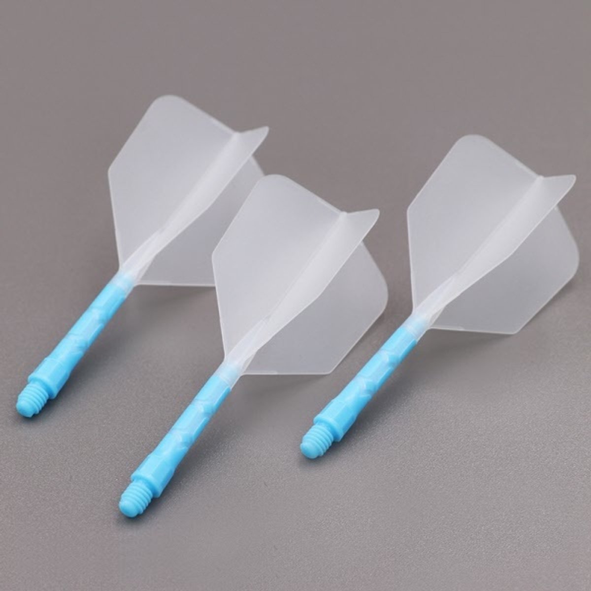 Cuesoul - ROST T19 Integrated Dart Flights - Big Wing - Clear Blue M