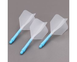 Cuesoul - ROST T19 Integrated Dart Flights - Big Wing - Clear Blue