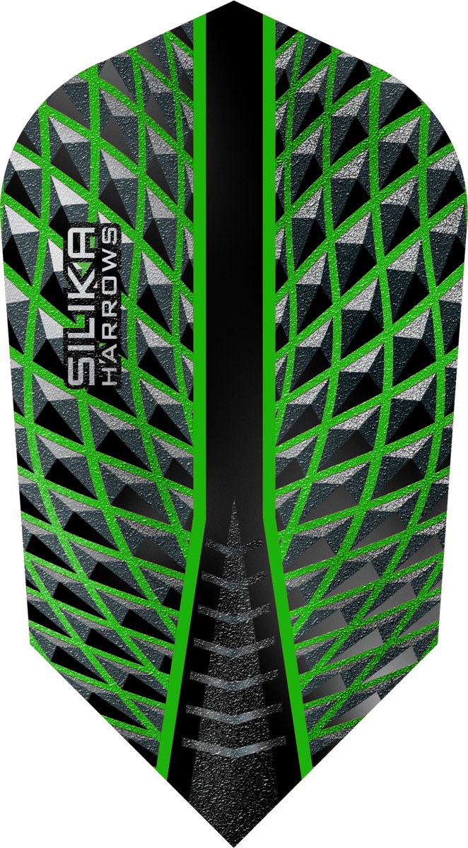 Harrows Silika Slim Green Tough Crystalline Coated - Dart Flights