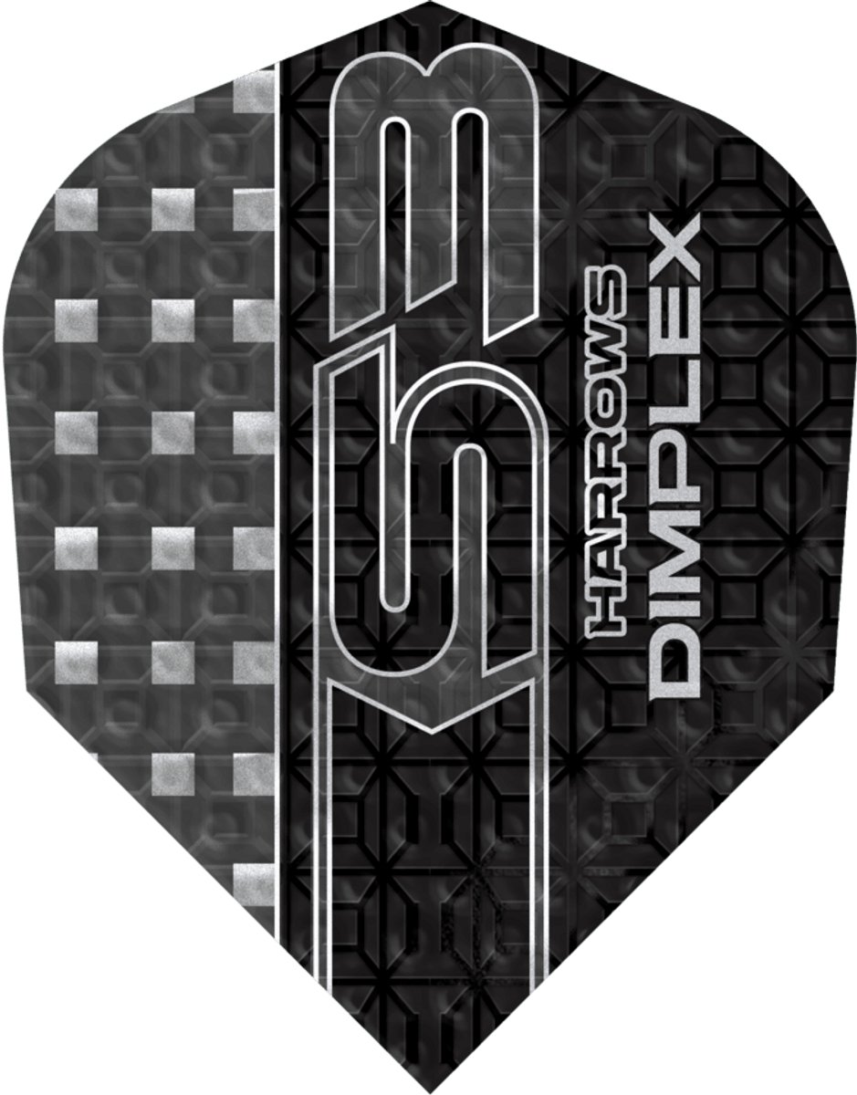 Harrows Dimplex S3 Black NO6 - Dart Flights