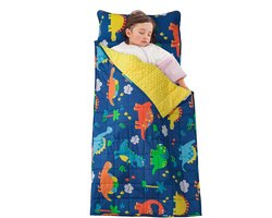 Sivio Kinderslaapzak Verzwaringsdeken 1,3kg -50 x 127cm- Met Ingebouwd Kussen & Extra Beenruimte - Wasbaar in Wasmachine - Blauw