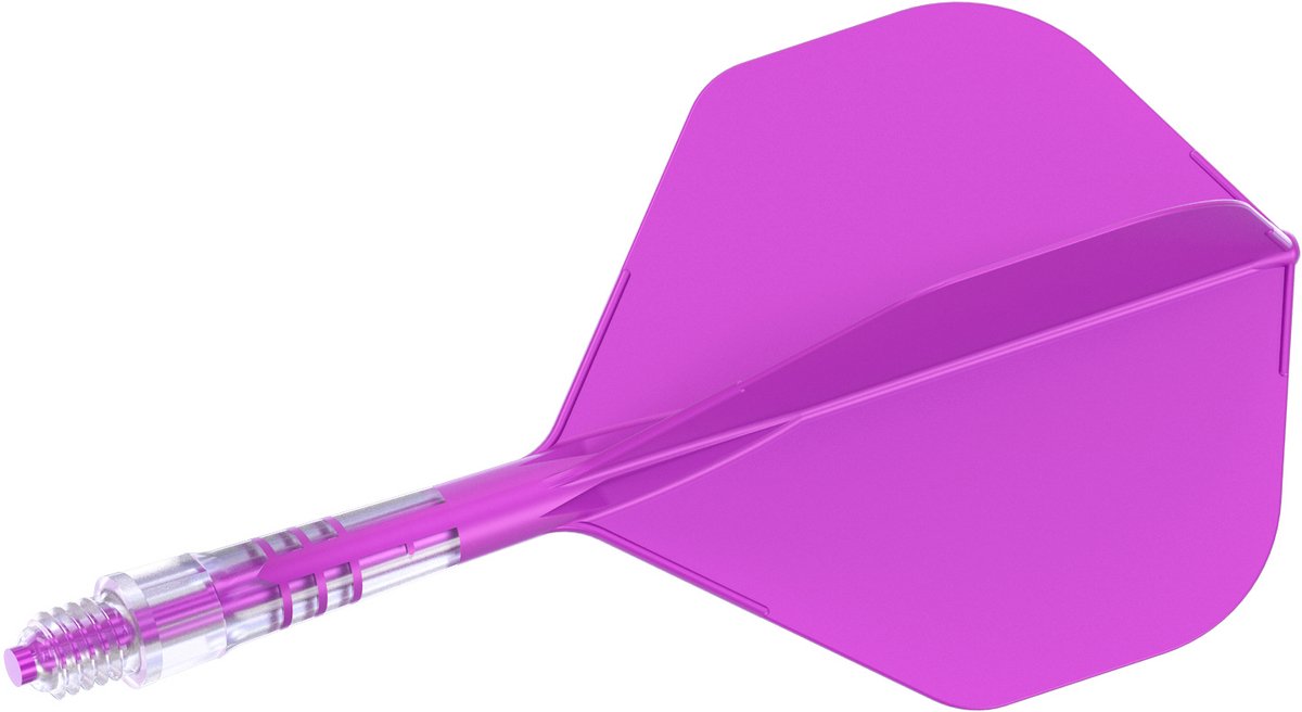 Cuesoul ROST T19 Integrated Dart Flights Big Standard Wing Carbon Purple - Dart Flights