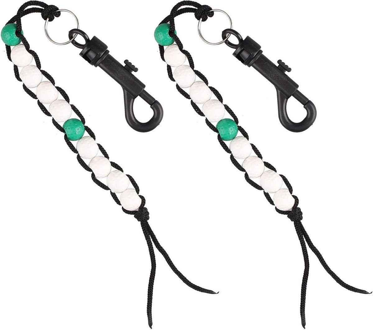Golf Score Tegenslag Bead Keeper Score Kralen Armbanden met Clip - Set van 2 stuks