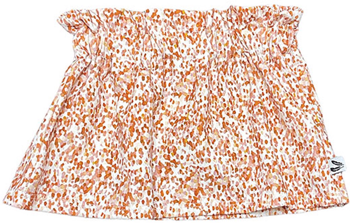 Rokje Confetti Burnt Orange - Crème/Oranje - Feathers - Maat 74/80