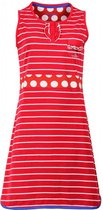 Irresistible Dames Nachthemd - 100% Katoen - Gestreept - Rood - Maat L