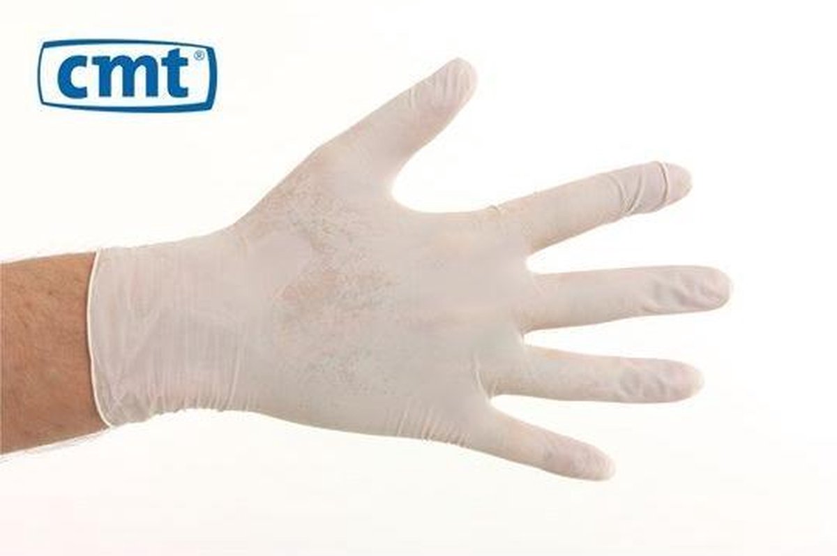 CMT Werkhandschoenen soft vinyl naturel handschoenen - poedervrij