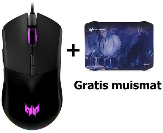 Acer Predator 330 gaming muis met Gratis Predator muismat M