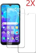 Ntech 2 Pack Geschikt voor Huawei Y5 (2019) Screenprotector Tempered Glass