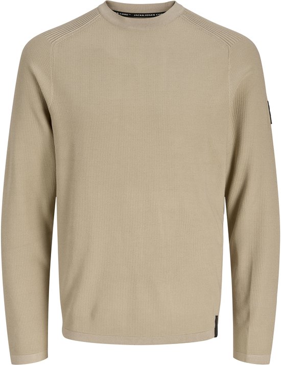 JACK&JONES - JCOFUSION KNIT BADGE CREW NECK - Hommes - Pulls tricotés