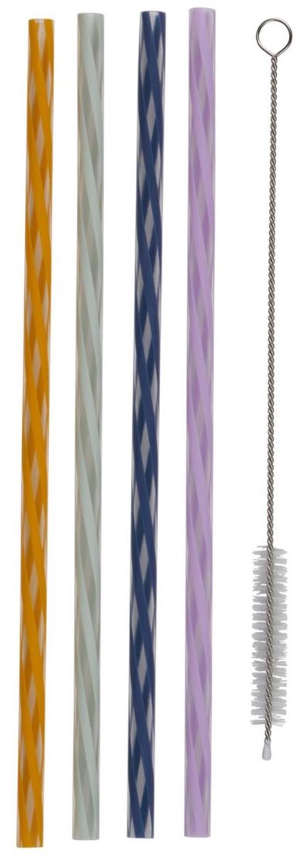 alpina Straw With Brush 7Pc - 7 Stuks - Kunststof