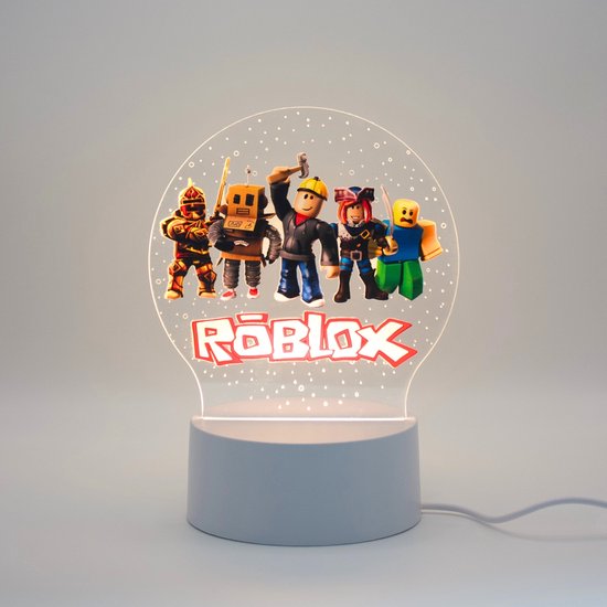 Roblox - Nachtlamp - Tafellamp - Bureaulamp - Kinderlampje - Lampje - LED - Lamp - LED licht - Roblox Lamp - Warmlicht - USB Lader