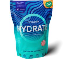 Orangefit Orangefit Hydrate Elektrolytenpoeder - 300gr (40 porties) - Sportwater Met Red Fruit - BCAA & Elektrolytes - Sportdrank Poeder - 40 stuks