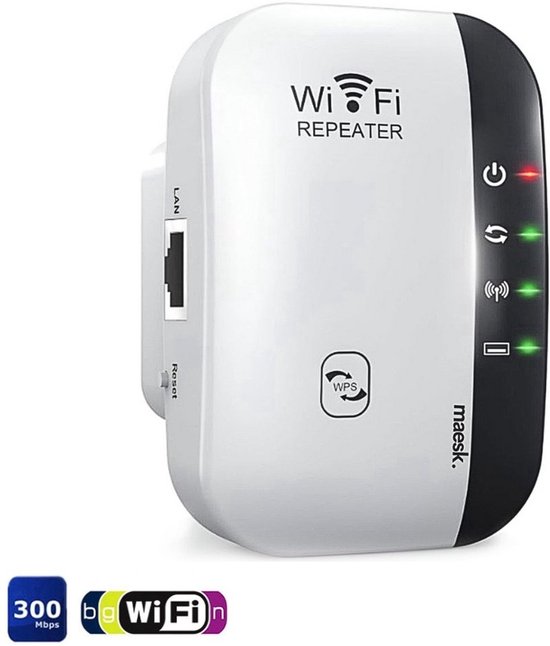Afbeelding van MAESK - WiFi Versterker Stopcontact - WiFi Extender - -
