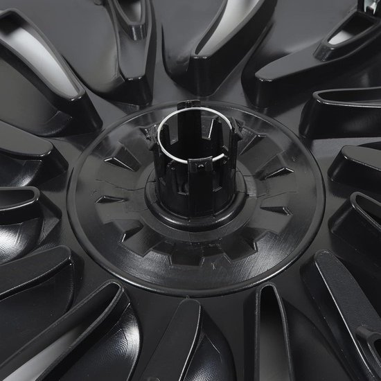 4 Stuks Wieldop Wieldop, 19 Inch Mat Zwarte Wieldop Wielnaafdoppen, ABS Auto Velgbeschermers Cover Vervanging voor Model Y 2020‑2023