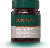 BONUSAN Vitamine D3 75 – 120 Softgels – 75 mcg (3000 IE) D3 – In Extra Vierge Olijfolie – Ondersteunt Botten, Gebit en Weerstand