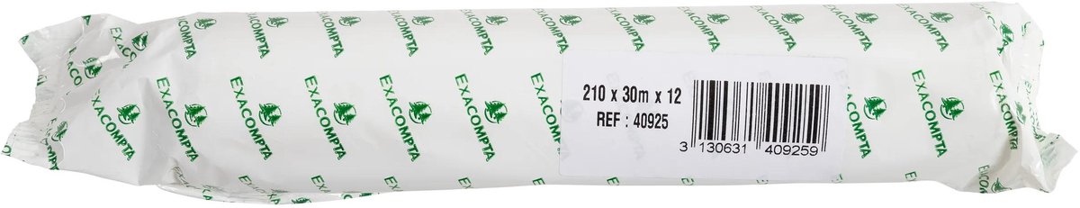 Exacompta 6x Rollen Fax 210x50x12x30 - 1- laags thermisch papier 55g/m² - Wit - 40925E