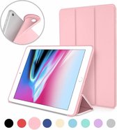 Geschikt voor iPad (2018) (2017) 9.7 Inch Case, Ultra Slim Lightweight Smart hoesje met Trifold Cover Stand Rose goud