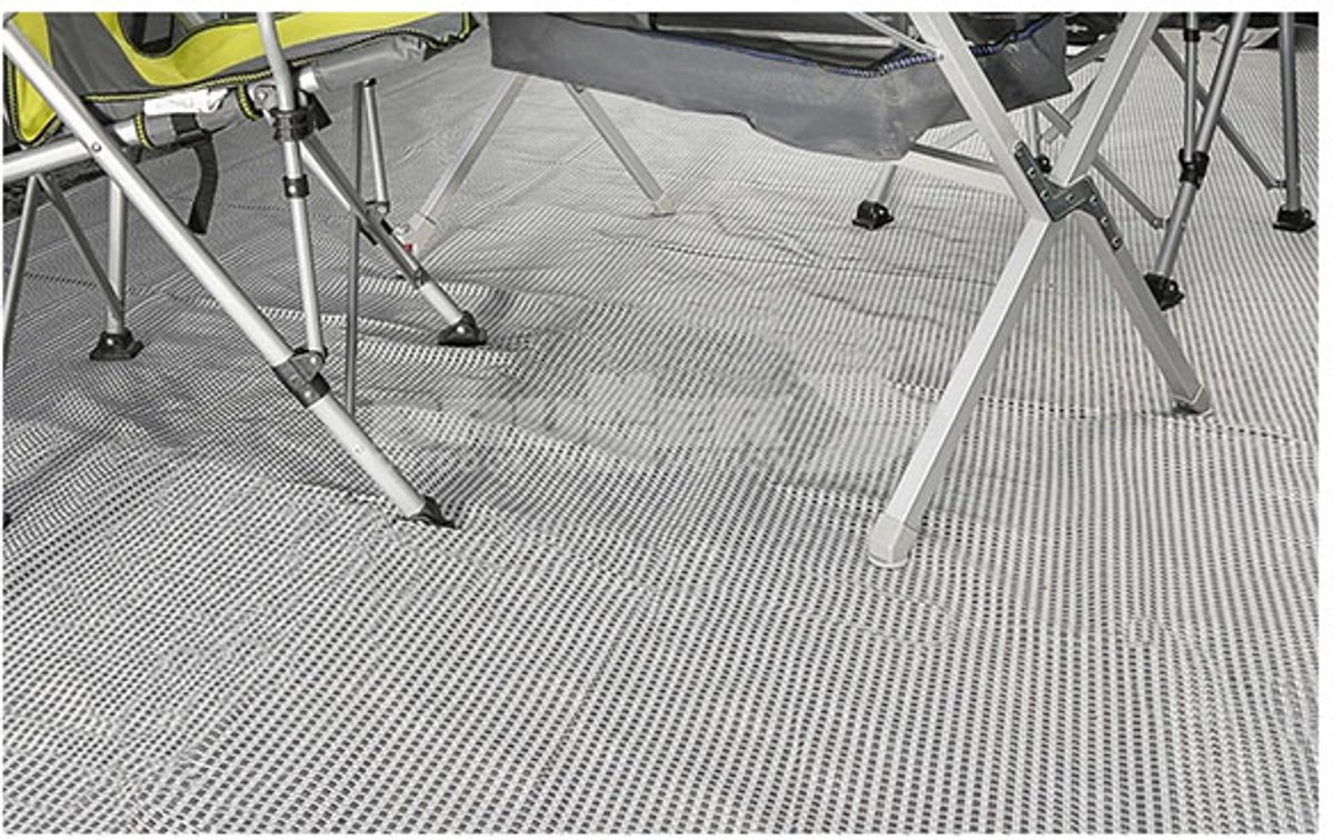 Brunner Kinetic 600 Tenttapijt - 250 x 300cm - Grijs - Tenttapijt caravan - Gronddoek Tent - Voortenttapijt - Kampeertapijt