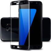 Samsung Galaxy S7 Edge tempered glass rand tot rand / Glazen Screenprotector Zwart