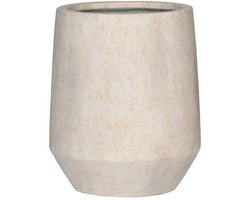 Pottery Pots - Bloempot Harith High XS - ⌀28cm x H33cm Opening 20.5cm - Indoor en Outdoor - Travertine Beige