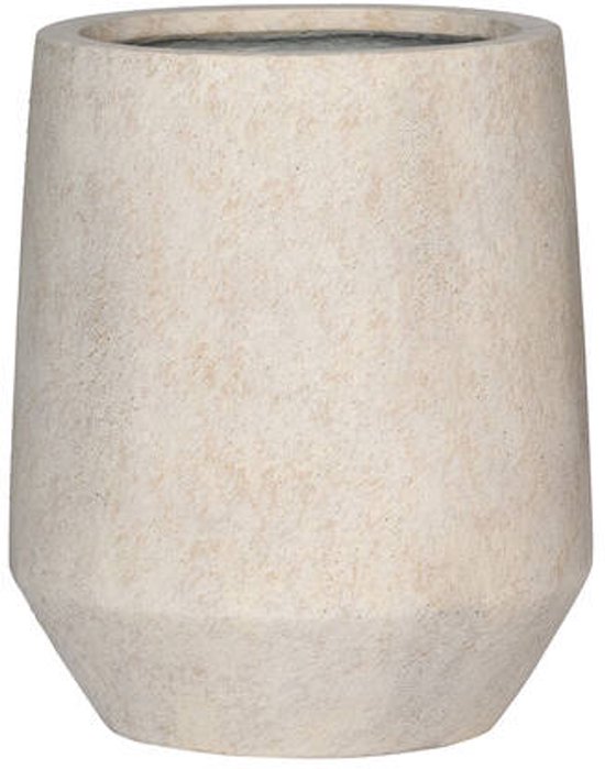 Pottery Pots - Bloempot Harith High XS - ⌀28cm x H33cm Opening 20.5cm - Indoor en Outdoor - Travertine Beige