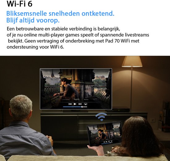 Tablette Oscal Pad 70 WiFi 10.1" HD+ IPS - Android 14 - 2.4G+5G WiFi 6, - RAM 12 GB - ROM 128 GB - 8MP+13MP - 6580mAh - Avec Clavier - Grijs