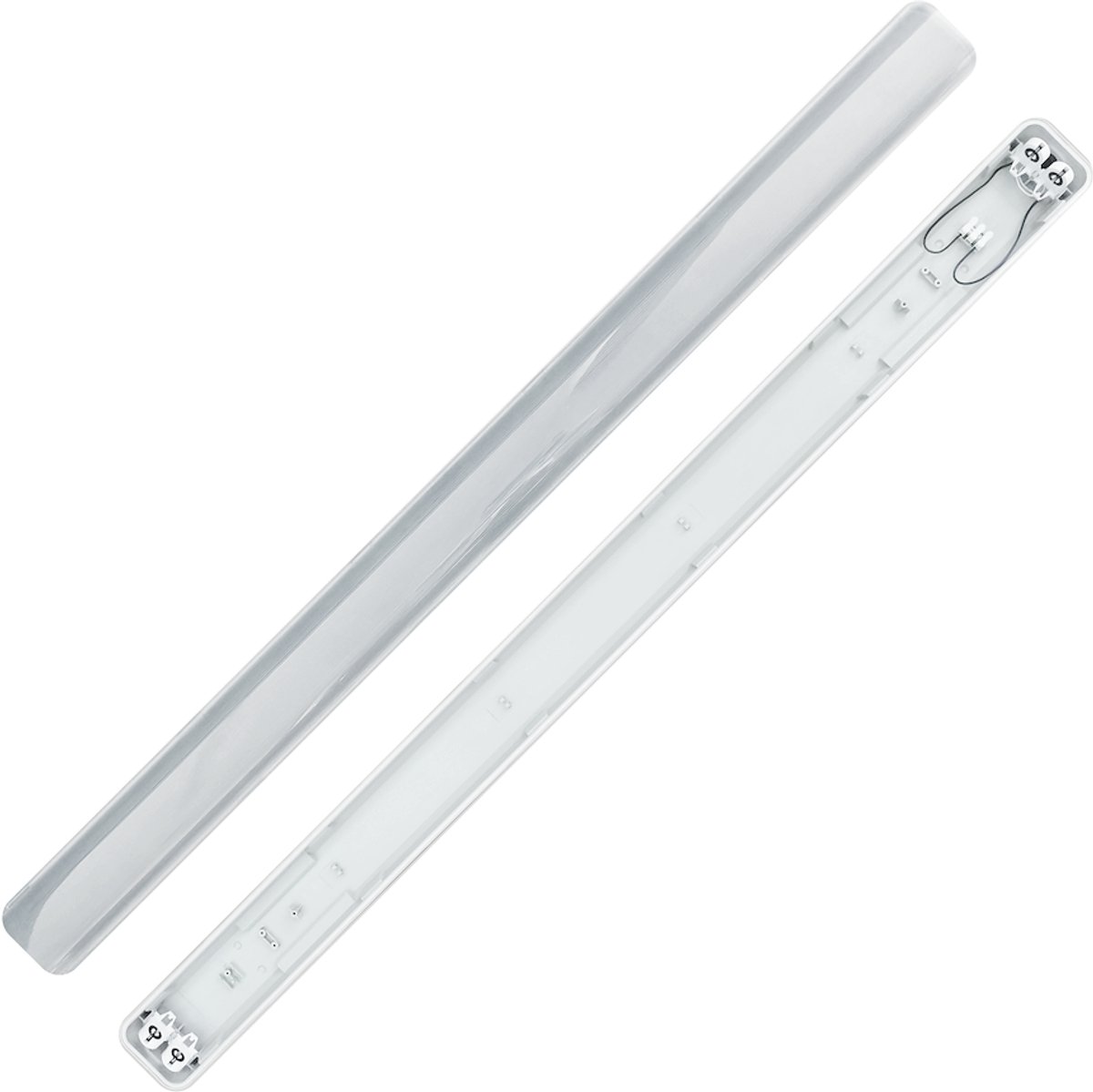 Hermetische armatuur 2x120cm voor LED-fluorescentielamp