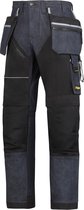 Snickers Ruffwork werkbroek 6204-6504 Denim/Zwart mt.54