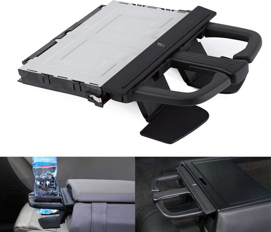Aramox Auto Drink Bekerhouder Fit voor MK4 MKV Zwart Front Dash Auto Bekerhouder Sliding, Zwart