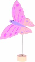 Grimm's Decorative Figure Pink Butterfly