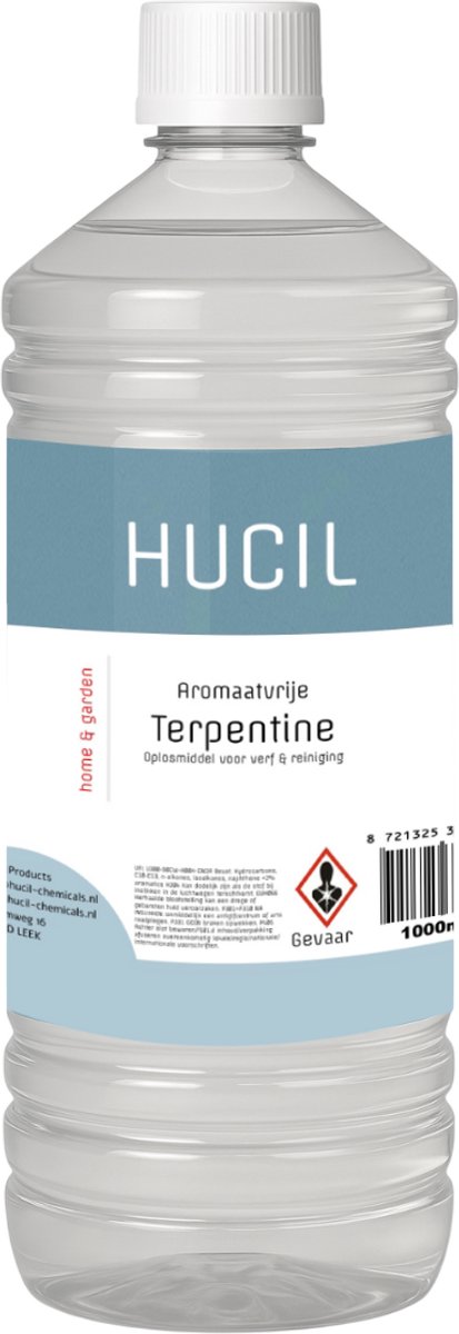 Hucil Aromaatvrije Terpentine - Geurloos - Geschikt Voor Schilderen White Spirit - 1 Liter