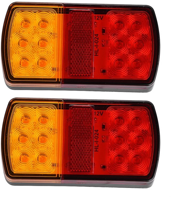 Feu Arrière LED Universel Pour Camion - Submersible, Certifié DOT, 38 LED, Logement Noir, Eagle King Products