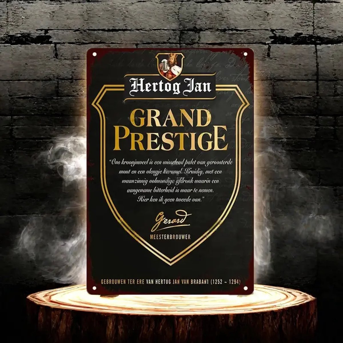 Wandbord Hertog Jan Grand Prestige [Hertog Jan] [Wanddecoratie] [Bier] [Mancave of bar]