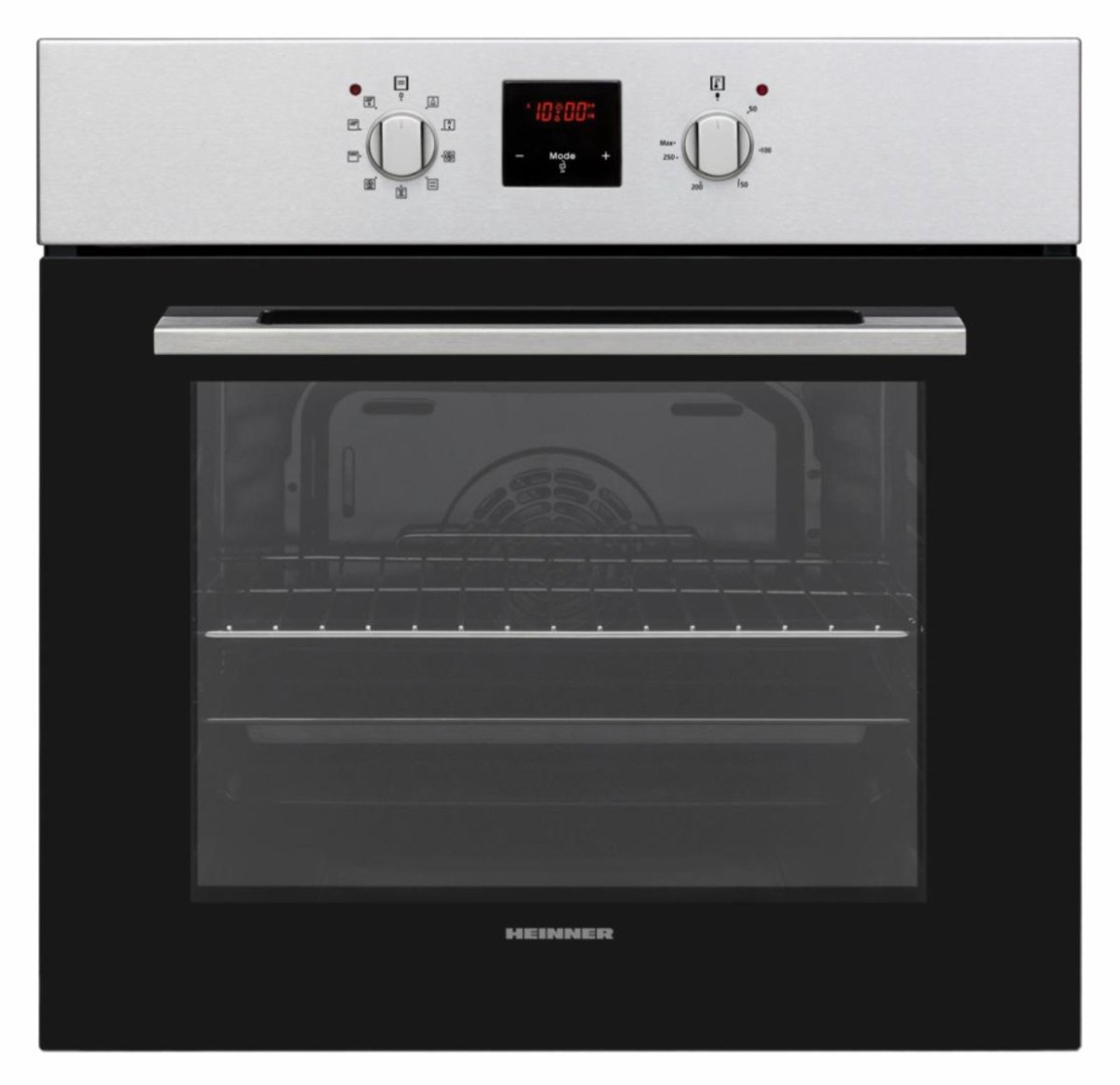 Heinner HBO-V659GCD-IX – Inbouw Oven – Heteluchtoven met Grill – 65 Liter – Digitaal – Energieklasse A – 9 Functies – 5 Jaar Garantie – Zwart