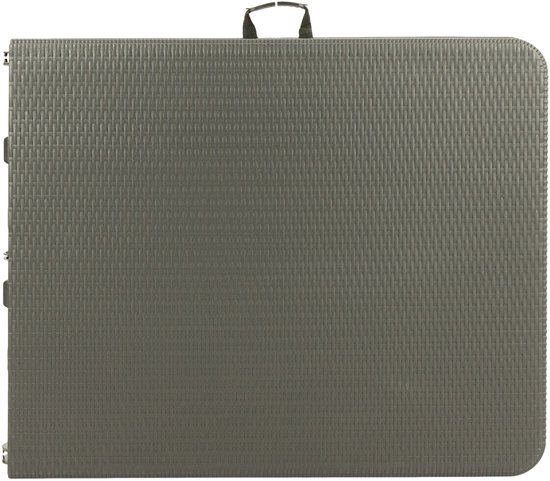 MaxxGarden Vouwtafel - inklapbare picknickset - inklapbare tafel- Plooitafel - 2 zitbanken - Rotan look - zwart van MaxxGarden — afbeelding 3