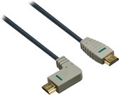 Bandridge HDMI 1.4 High Speed with Ethernet kabel haaks naar links - 3 meter