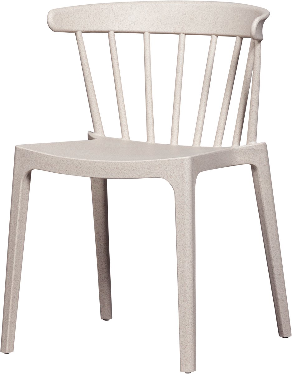 WOOOD Bliss Eetkamerstoel Tuinstoel - Plant Fiber - Off White - 75x52x53
