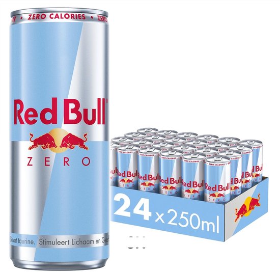 Red Bull Zero - Suikervrije Energiedrank - 24x25cl