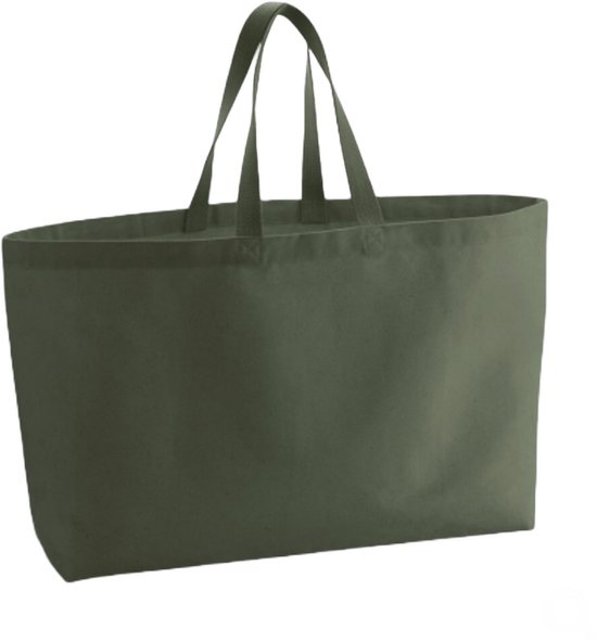 Sac fourre-tout en toile surdimensionné | sac surdimensionné | client | sac de plage | sac de plage | vert | vert