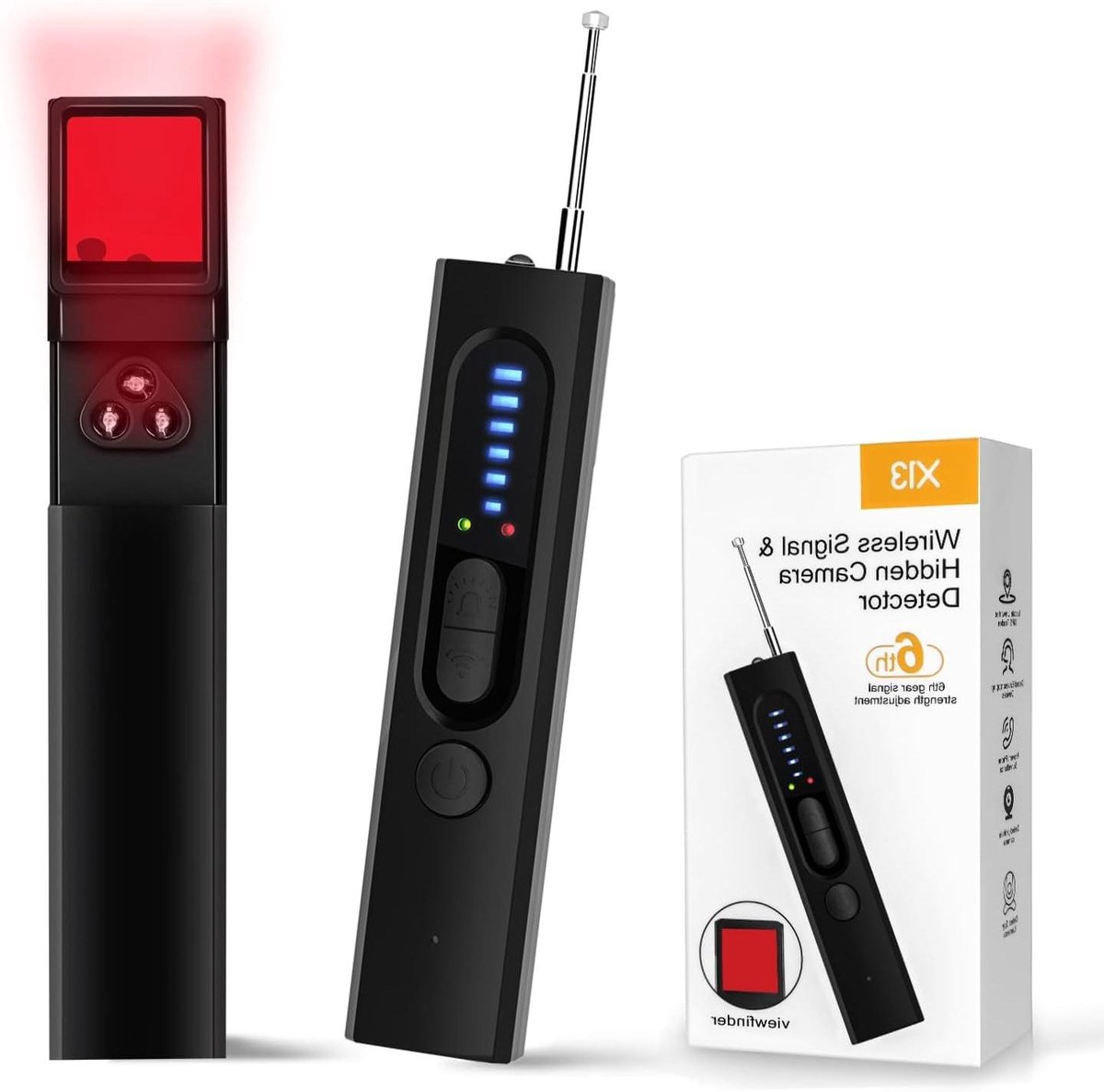 - Anti-spion-camera-detectoren voor verborgen camera's, spionage en tracking-apparaten