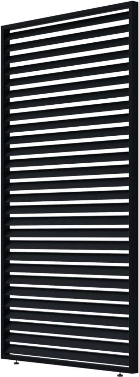 ALBA decopaneel horizontaal 123.5cm x 233.5cm RAL 9005 zwart