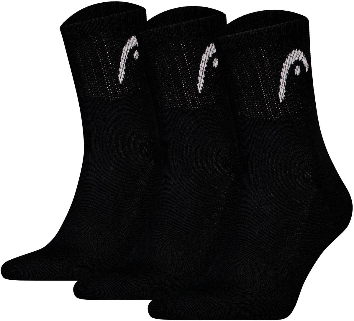 HEAD Unisex Alle sporten Korte Sokken Training 3 Pack Zwart