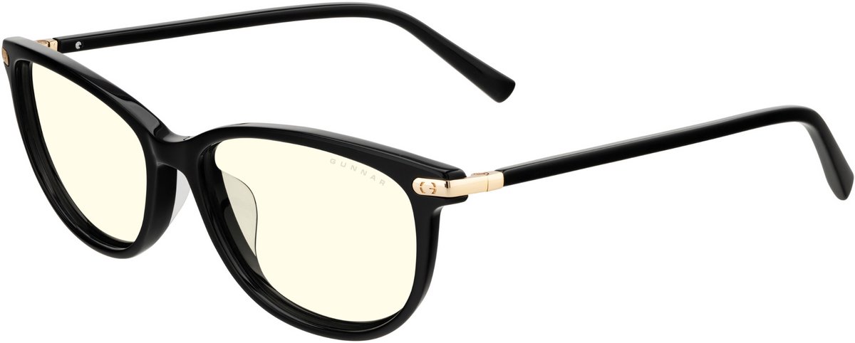 GUNNAR - INGRID Gaming Bril - Computerbril - Blauw Licht Bril - Blue Light Glasses 0.2 Sterkte - Onyx - Clear