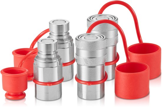 3/8 Zoll Hydraulischer Quick Connect Poppet Pioneer Style AG Traktor-Kupplungen-Set NPTF - 2