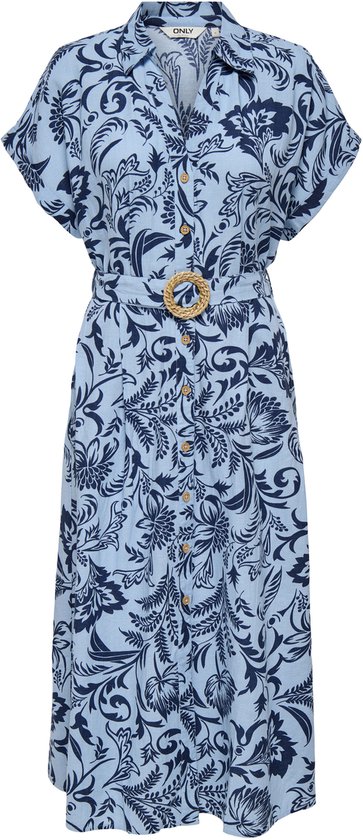ONLY ONLJAKIRI LINEN SS MIDI SHIRT DRESS WVN Dames Maxi