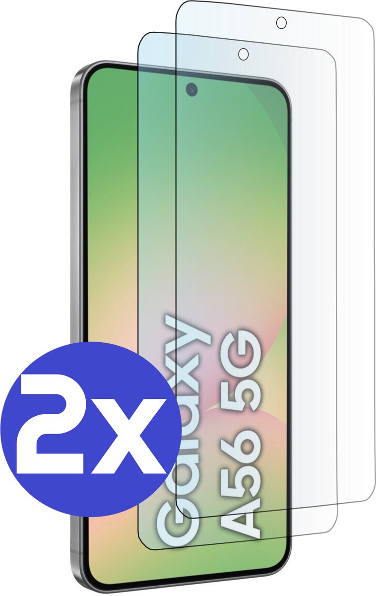 Premium Screenprotector Geschikt Voor Samsung A56 - Gehard Glas - 2 Stuks