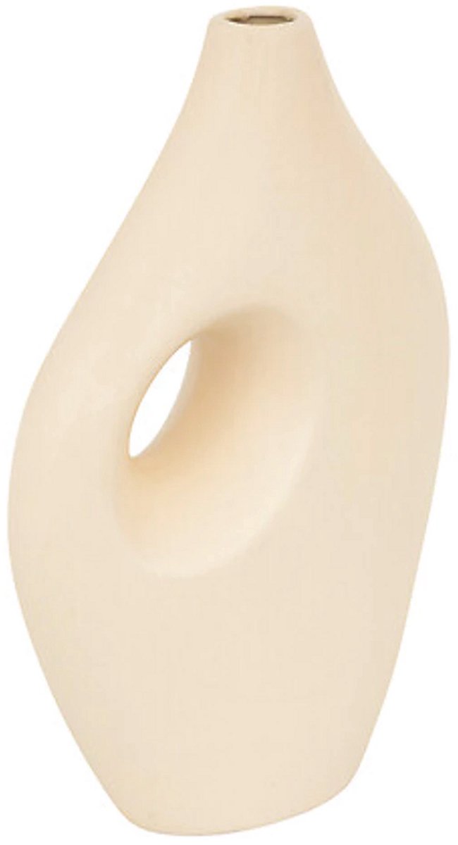 Keramische vaas Nola | Beige 30 cm