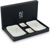 Bol.com Edo Japan | HANA GREEN| Japanse Sushi Servies Set | 6-Delig | 2 Persoons | Bloem Motief aanbieding